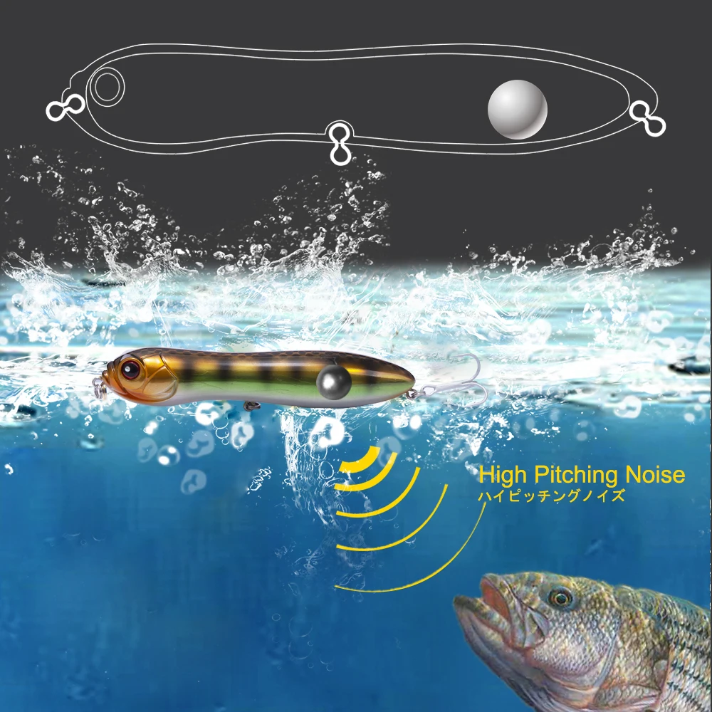 HuntHouse IMAKATSU Trairao Pencil lure длинная приманка для ловли окуня щуки сумасшедшая с головой