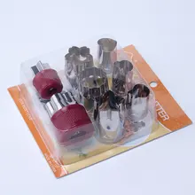 AMW 8 шт./компл. формочка набор цветок сердце животных нержавеющая сталь форма для печенья украшения торта инструменты