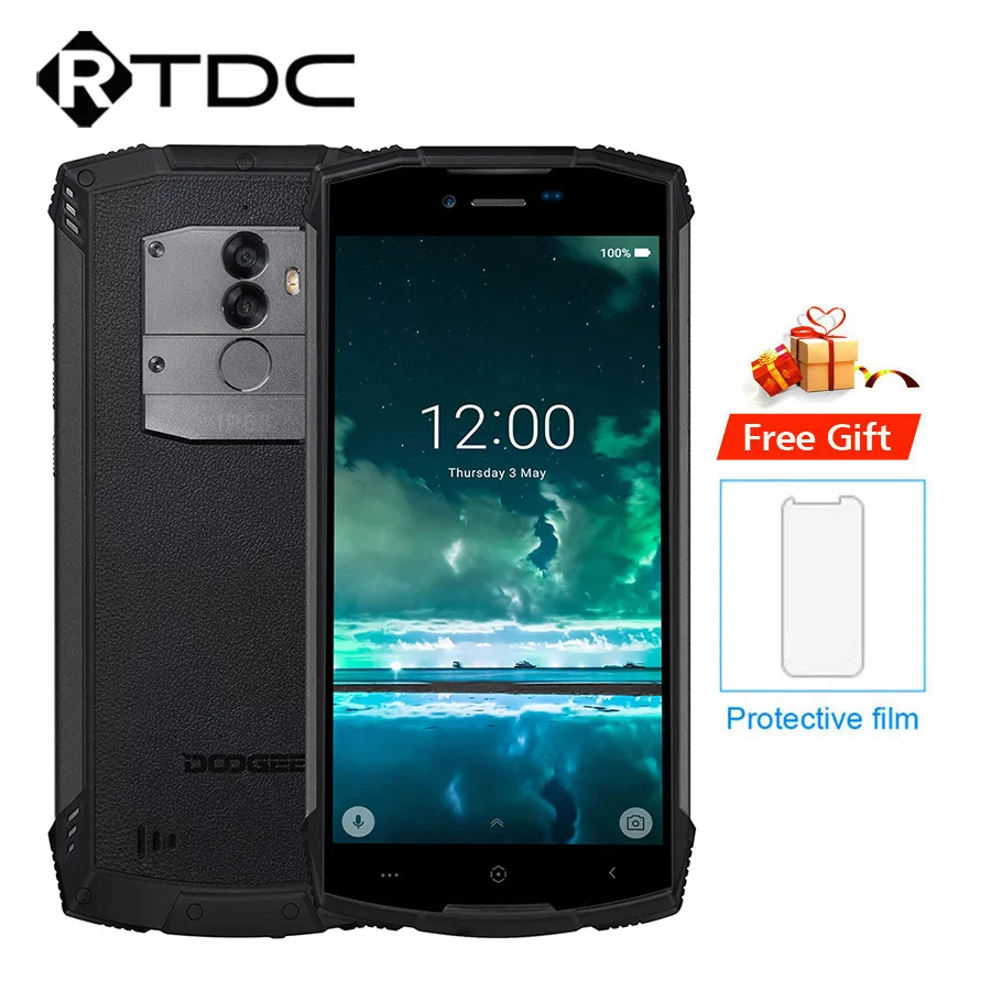 

DOOGEE S55 Lite IP68 waterproof Android 8.1 2GB RAM 16GB ROM 5500mAh MTK6739 Dual SIM Dual VoLTE 13.0MP 5.5inch Mobile Phone