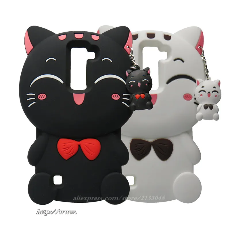 Fyyukej телефон чехол для LG Стилусы 2 k520 мультфильм Lucky Cat Силиконовая задняя крышка