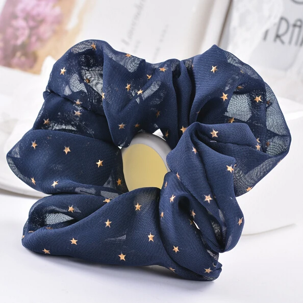 

New arrival 2017 New star printed women's hair Scrunchies Hair Tie Hair Accessories Ponytail Holder Hair