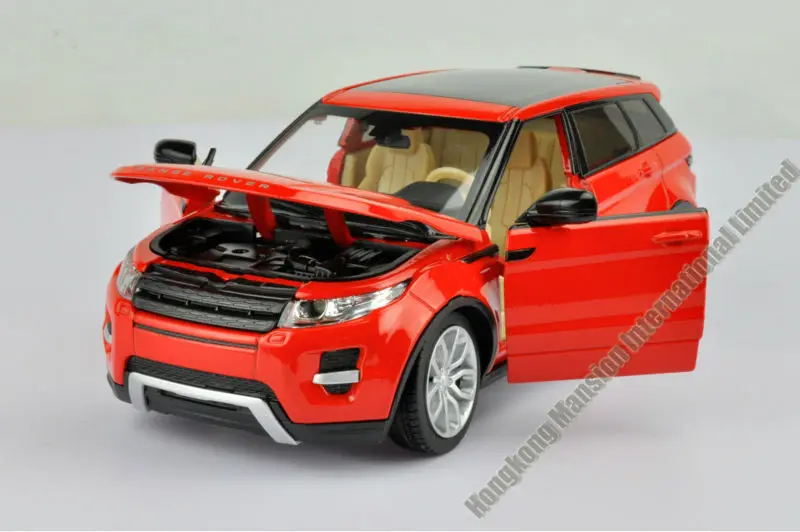 1:24 Масштаб Литой Сплав металла роскошная модель автомобиля SUV для Range Rover Evoque коллекция класса Модель звук и светильник игрушки автомобиль