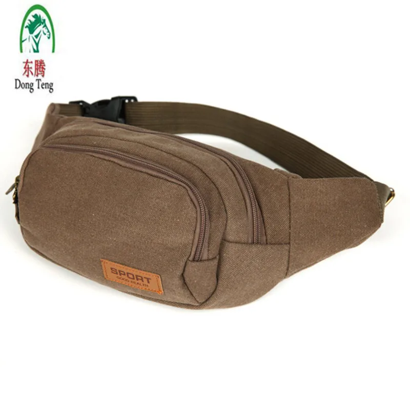 Canvas Waist Packs Belt Bag Portable Ultra large Capacity Men And Women