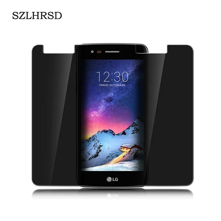 

SZLHRSD For LG K10 2017 ANTI Privacy Tempered Glass Screen Protector Protective Guard Pelicula Anti Film For LG K8 2017