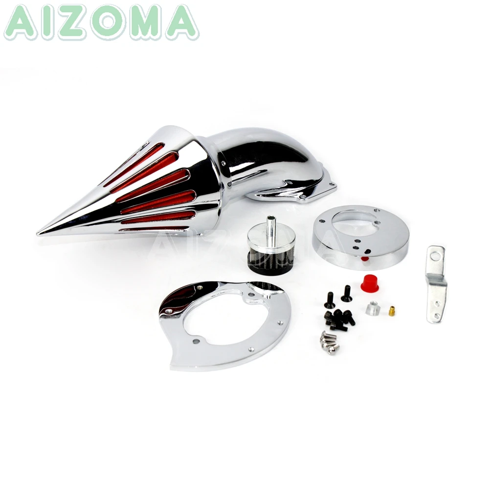 Хромированный воздушный фильтр для мотоцикла Honda VTX1300 VTX 1300 1995- Aliminum Spike комплекты воздухоочистителя