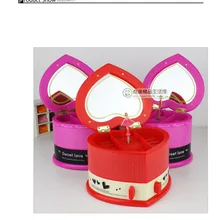 Ювелирные изделия двойная коробка для хранения в форме сердца Элиза заводная Музыкальная шкатулка Рождественский подарок на день рождения