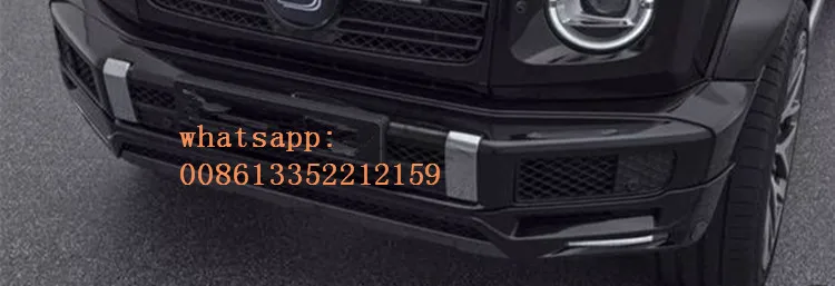 G CLASS G500 B style front lip fit for 2019 year G wagon G500 with lights (16)