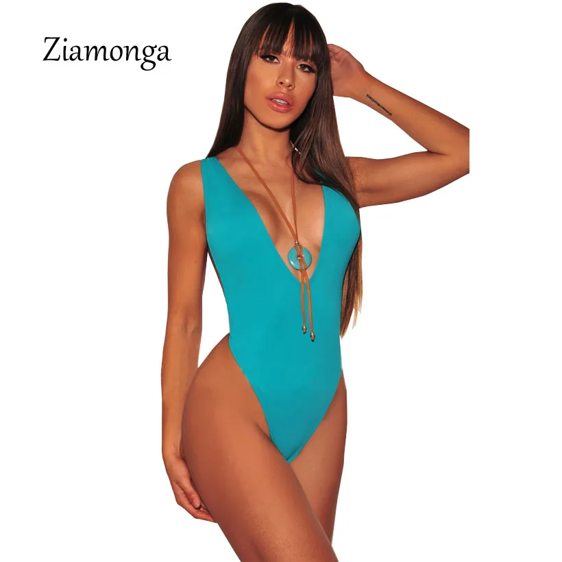 

Ziamonga Sexy Bodysuit 2018 Summer Backless Elastic Women Jumpsuit Rompers Casual Ladies Solid Color Bodycon Jumpsuit Beach Wear