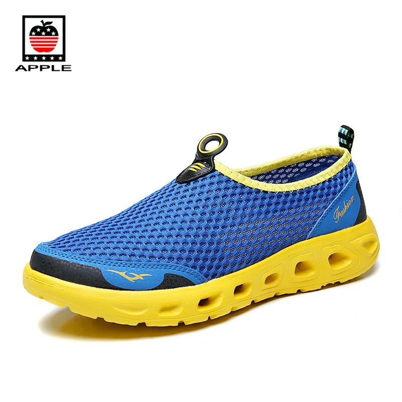

Apple Ultra light mesh breathable men running shoes Popular summer male sport shoes Free shipping trainers outdoor sneakers 1416