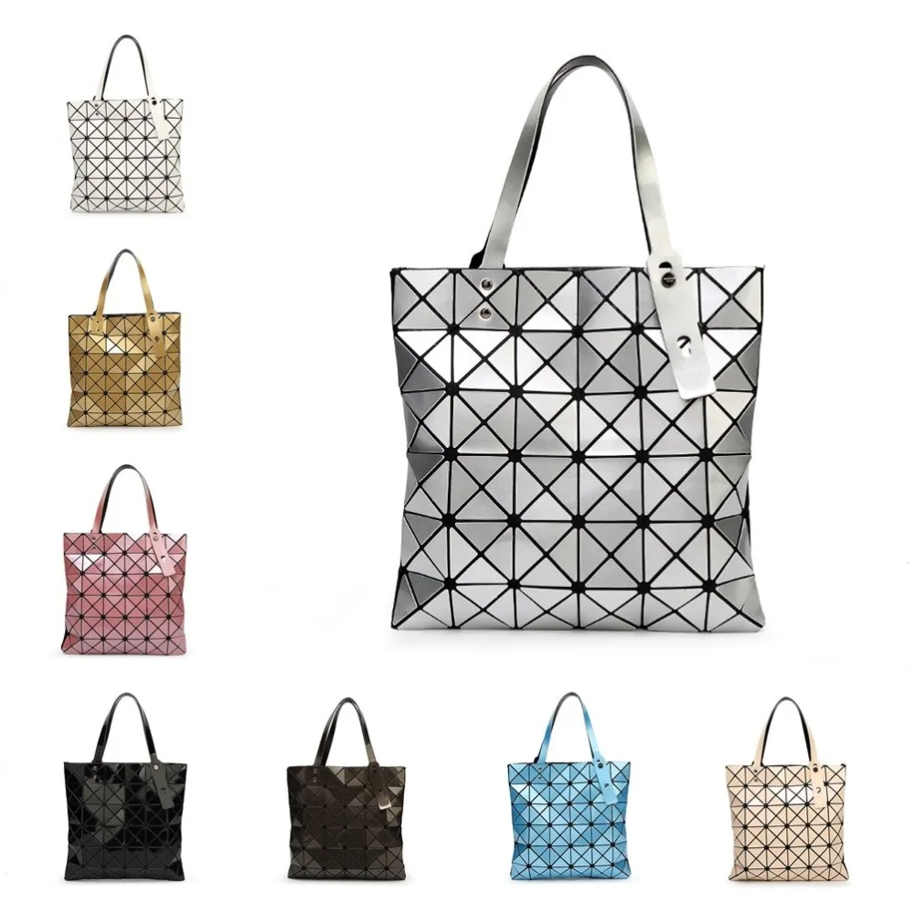 MANSURSPACE Fashion Handbags Bags Laser Geometric Diamond Shape Silica