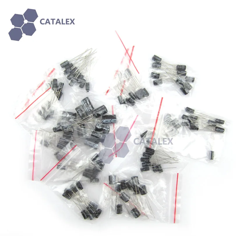 

Common Use DIP Aluminum Electrolytic Capacitor Pack 0.22F - 470uF / 12 x 10 PCS for DIY project