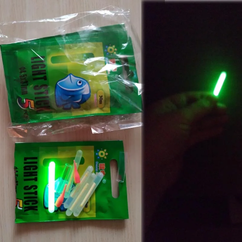 

37*4.5mm Fishing Float Light Stick Fluorescent Lightstick Night Float Rod Light Dark Glow Stick Fishing Tackle 30M Visual Distan