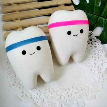 

Aleviter jumbo Squishy teeth Slow Rising Cream Decompression Toys kawaii Tooth Healing Sqeeze kids Gift Craft Decor