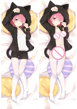 

2019-January Anime Re:Zero kara Hajimeru Isekai Seikatsu Rem Ram Dakimakura Decorative Pillowcase Cover Hugging Body Pillow Case