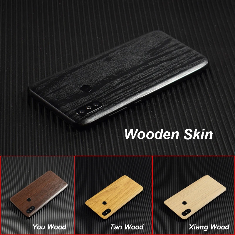 3D Carbon Fiber  Leather Wood Skins Protective Phone Back Cover Stiker For Xiaomi Mi8 SE Redmi 6 Pro 5 Plus Note 5 5A Sticker (24) - 