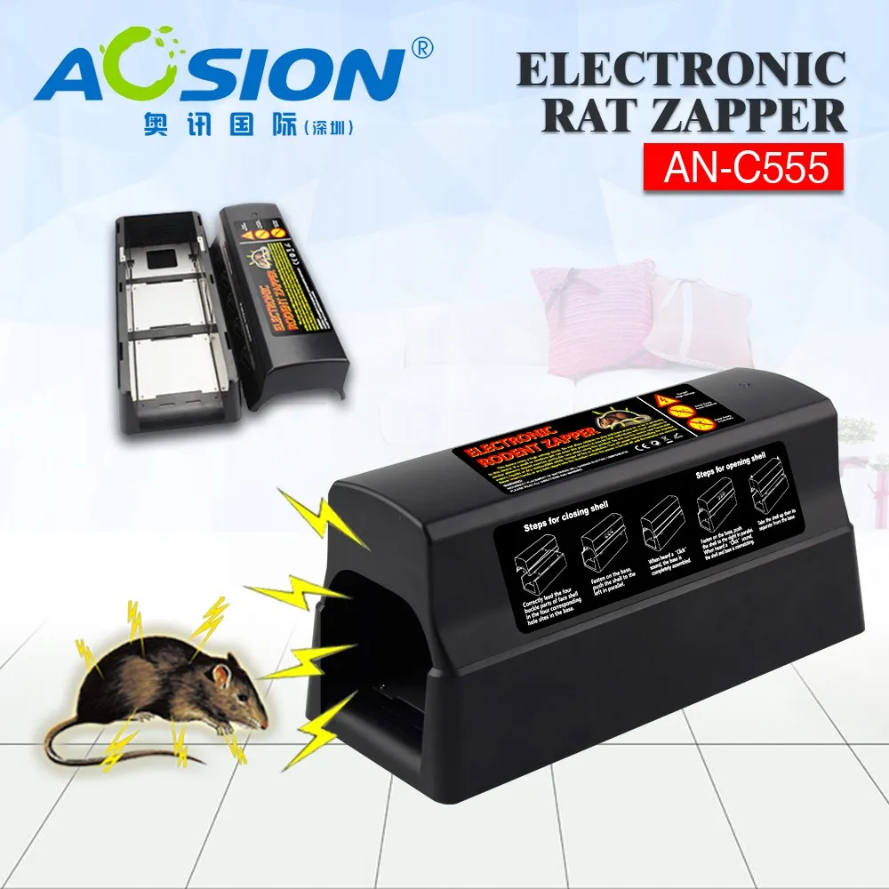 Домашний Aosion на батарейках и адаптере для борьбы с вредителями, электрическая мышь, мышь, ловушка для ловли крыс