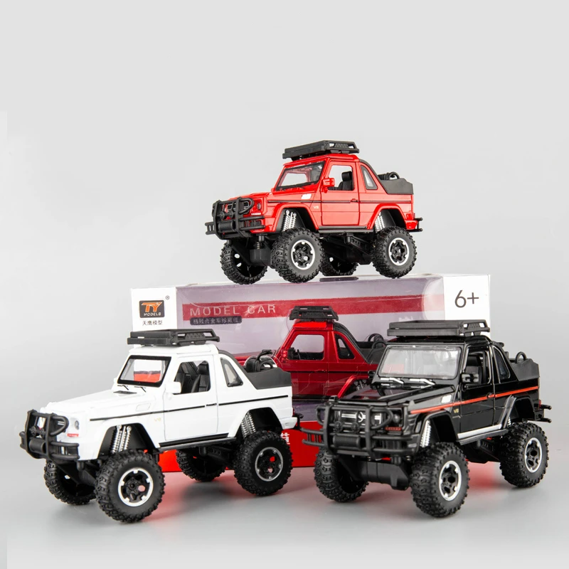 

Children's Toys Boy's Metal Alloy Wheel Off-road Vehicle Bigfoot pickup truck Monster shock absorber Lighting& Doors open
