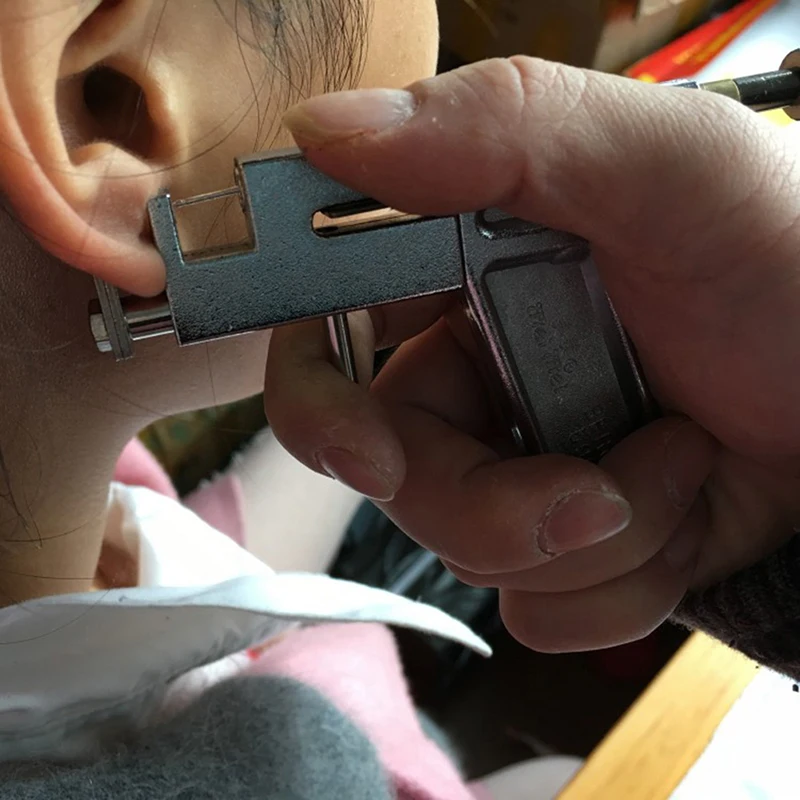 Professional Ear Piercing Gun Stainless Steel Safety Earring Body