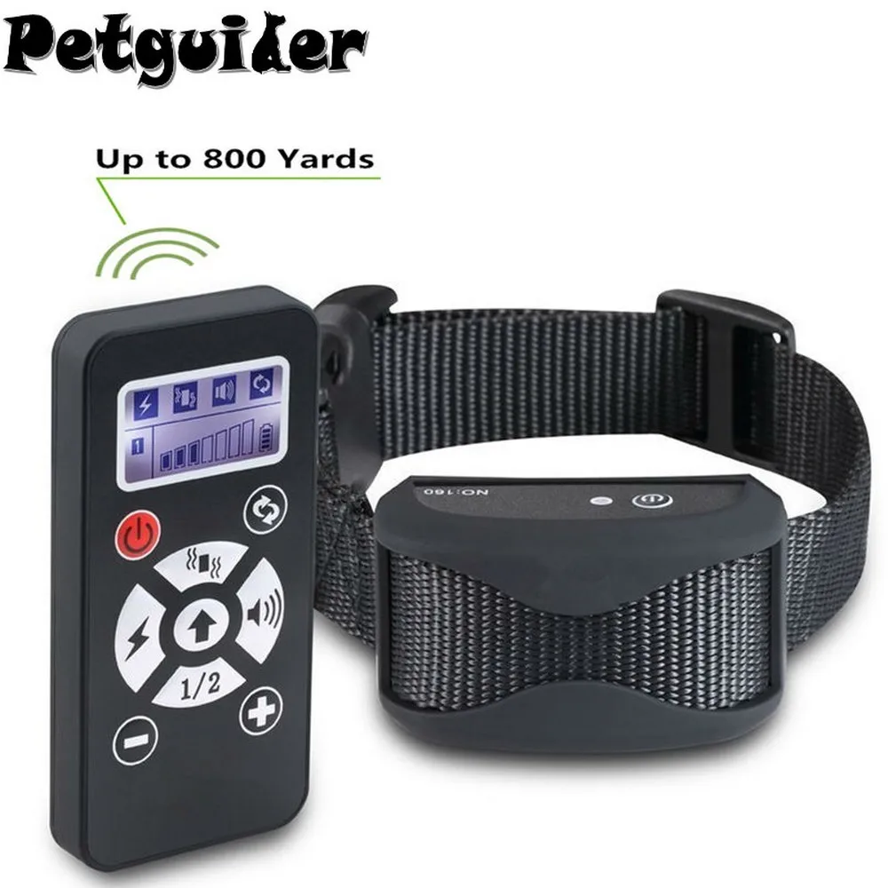 

2 In 1 Pet Dog Training Collar Anti Bark Stop Collar Interchangeabl Remote Control Waterproof Rechargeable Automatic E Collar