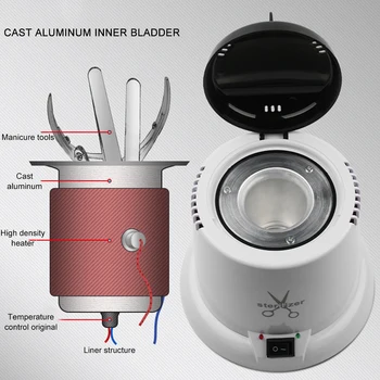 

Nail Tools High Temperature Rapid Sterilization Sterilizer Box Automatic Temperature Control Manicure Tool Disinfection Machine