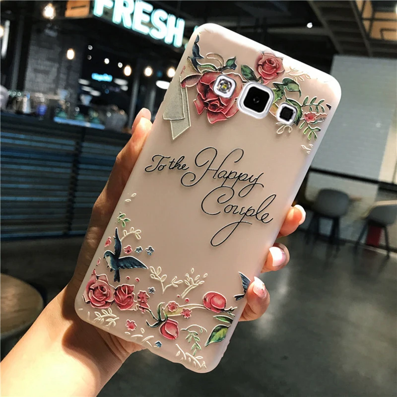 YueTuo матовый чехол для samsung galaxy a3 a 3 a300 2015 силиконовый etui роскошный 3d Оригинальный