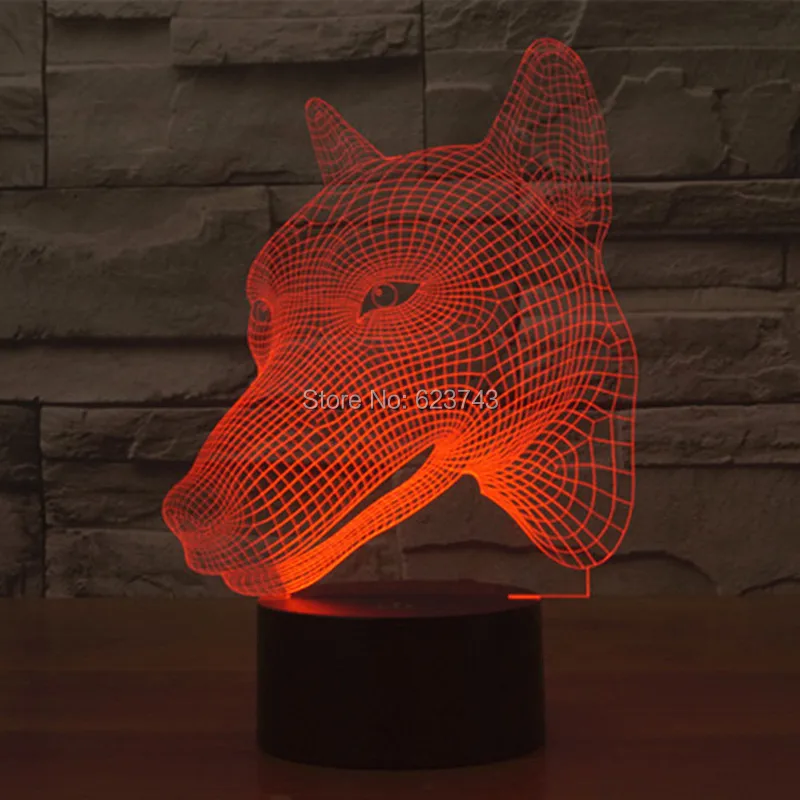 Hunt dog 3D LED Night Light