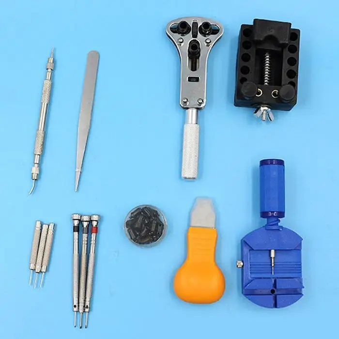13 шт. Часы инструменты ремонт часов Tool Kit Весна Бар булавки стороны Назад Чехол механизм для снятия часы открывалка Часовщик инструмент