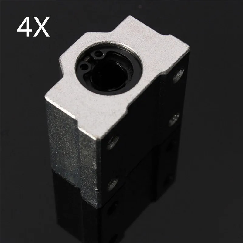 

4pcs SC8UU SCS8UU 8mm Slide Unit Block Bearing Steel Linear Motion Ball Bearing Slide Bushing Shaft CNC Router DIY
