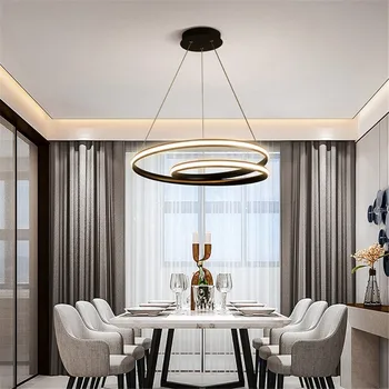 

White/Black pendant lights for diningroom bedroom Smart home lighting suspension luminaire lamparas de techo colgante moderna