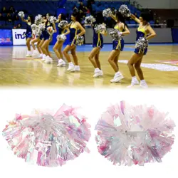 Спортивная танцевальная Черлидинг поддержка Pom Poms Cheerleader танцевальная трубка цвет