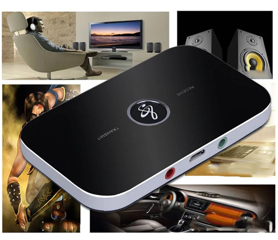 YKSO 2in1 Bluetooth 4.1 Transmitter & Receiver B6 Wireless adapter Aux 3.5mm Audio Player for TV Smartphone (4)
