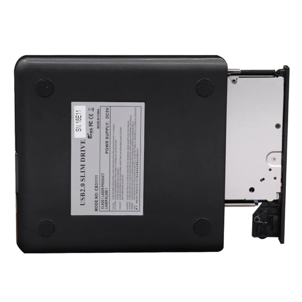 External DVD RW Enclosure Case USB 2.0 Slot in DVD 12.7mm IDE Case For Optical Drive ECD002in