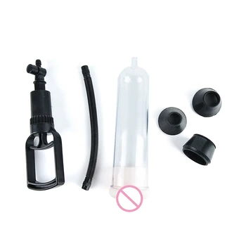 Male Peins enlarger Enhancer Sleeve Device Penis Pump Vacuum Penis Enlargement Extender Hands Operator Adult Sex Product for Men 4