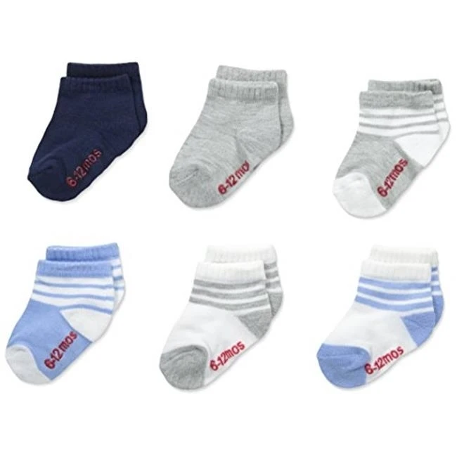 Hanes Assorted Color Infant Boys Ankle Socks - 6 to 12 Months Pack of 6