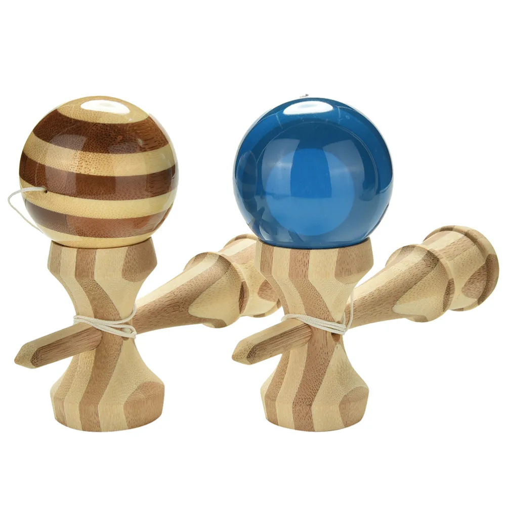 Новая Профессиональная бамбуковая кендама, игрушка, Бамбуковая кендама, умелая игрушка для жонглирования, шар для детей, взрослых, разные цвета, Рождественская игрушка