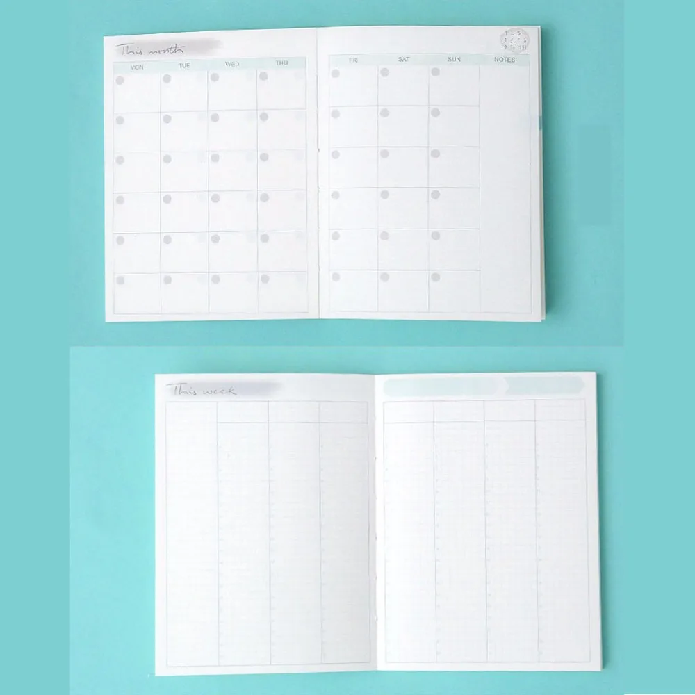 Lovedoki Snowflake A5A6 Notebook Core Filler Papers for Dokibook Hobonichi Planner Organizer Diary Monthly Weekly Agenda Gifts