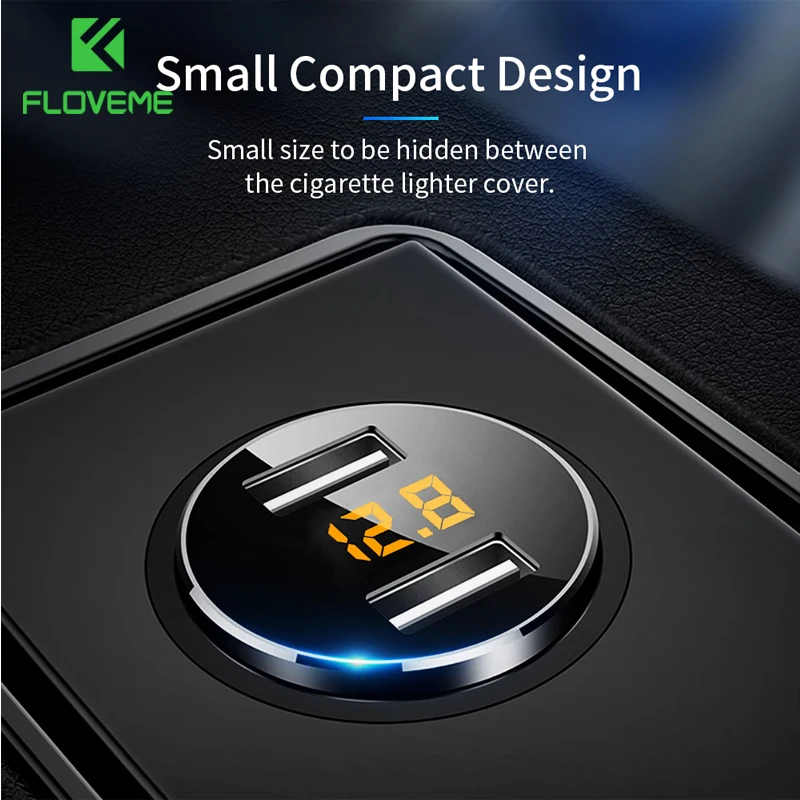 FLOVEME 5V 3.6A Car Charger Dual USB Fast Charger Cigarette Lighter Car Charger For iPhone Xiaomi Samsung Mobile Phone Chargers FLOVEME 5V 3.6A Car Charger Dual USB Fast Charger Cigarette Lighter Car Charger For iPhone Xiaomi Samsung Mobile Phone Chargers