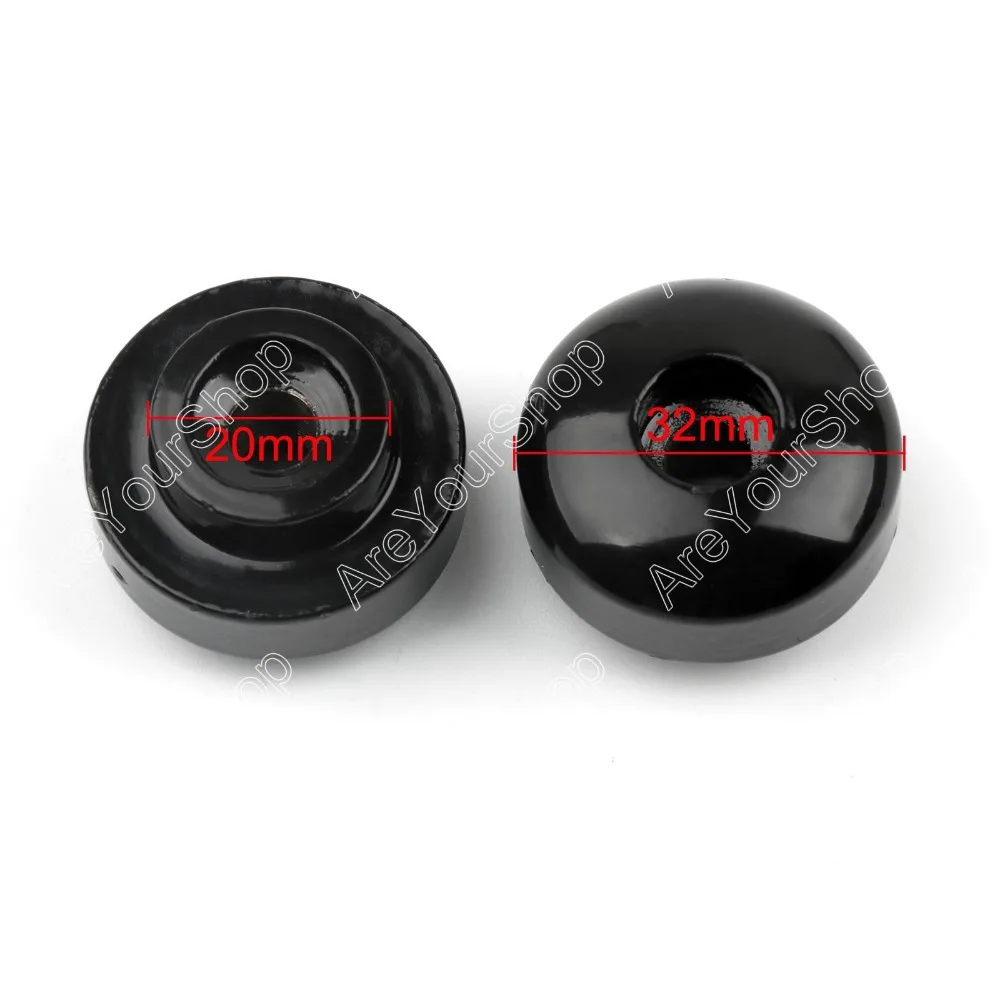 

Areyourshop For Yamaha Street Bike YZF-R1 LE YZF-R6 SP Black Steel Bar Ends Grips Plugs Slider Handlebar Caps Weighted