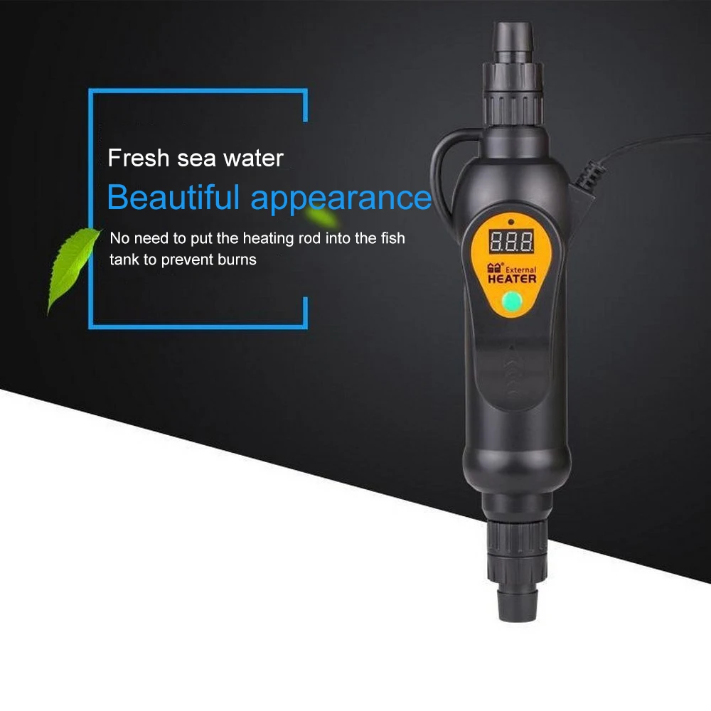 

Adjustable Temperature External Heater 20 To 35 Degree Aquarium Fish Tank LCD Dispaly 220V EH-300/500 300/500w Standard Adapter