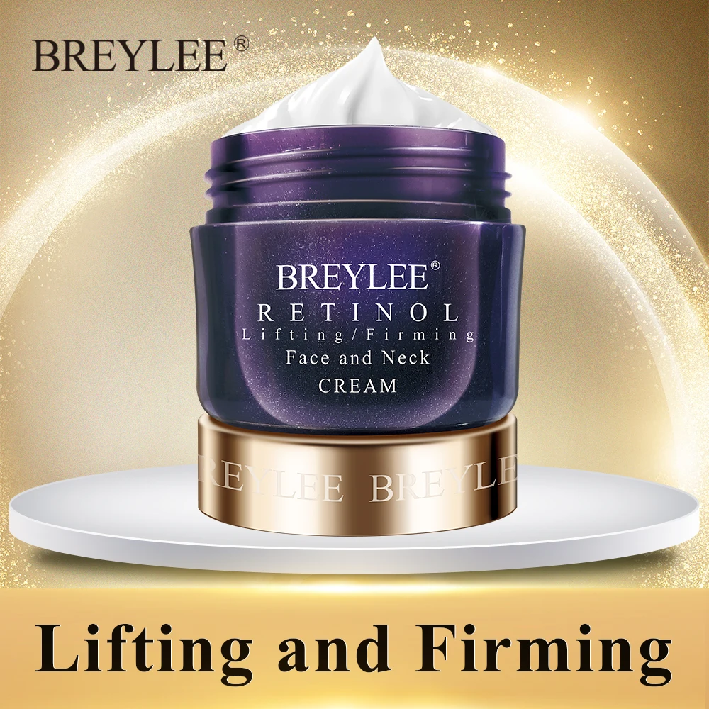 BREYLEE Retinol укрепляющий крем для лица Сыворотка лифтинг шеи против старения удаляет