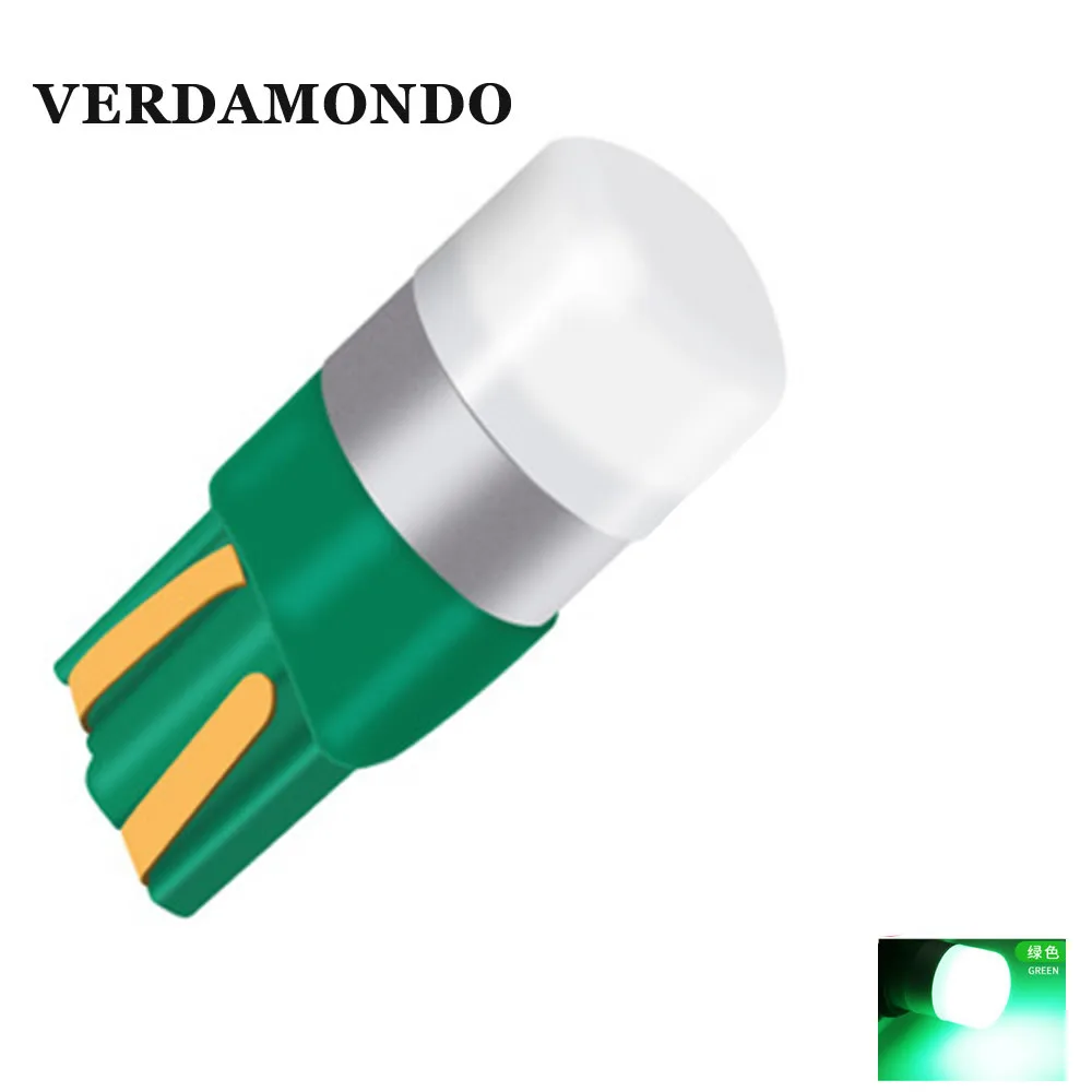 Новинка светодиодная алюминиевая лампа T10 W5W 3030 1smd светильник верхняя линза белый