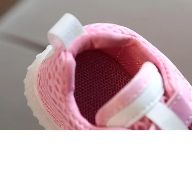 Для новорожденных мальчиков и девочек, для детей, светящиеся кроссовки, обувь со светодиодной подсветкой, детская сетчатая обувь для мальчиков и девочек