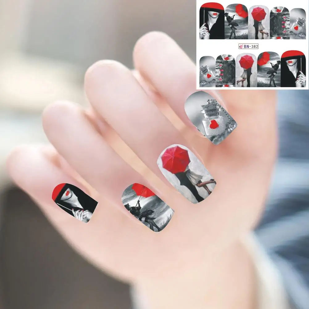 

Graceful Eiffel Tower DIY Nail Art Sticker self Adhesive Finger Tip Manicure Decal Decoration New