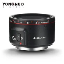 Объектив YONGNUO YN50mm F1.8 II EF 50 мм AF MF объектив камеры для Canon 700D 750D 800D 80D 6D 7D 5D Mark II III IV 5DS 1300D 1500D 77D