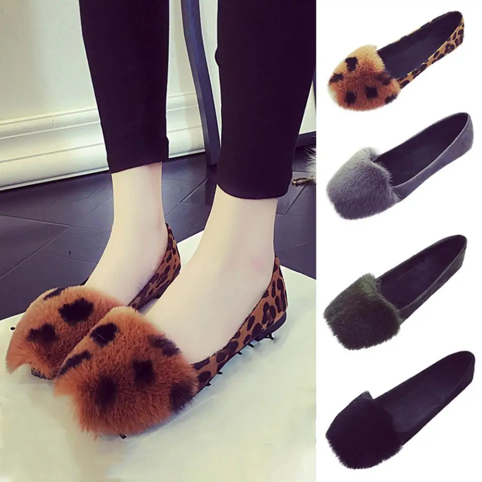 Curseurs Mère Noir Fourrure Appartements Fausse Plat Simples gris Sur Femmes Pantoufle Flop Chaussures Fluffy Xiniu 2018 Slip Flip kaki De Fashionladies qTw0aUv