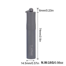 Tiartisan Карманный держатель зубочистки экологичный Сверхлегкий портативный титановый зубочистка коробка таблетки чехол