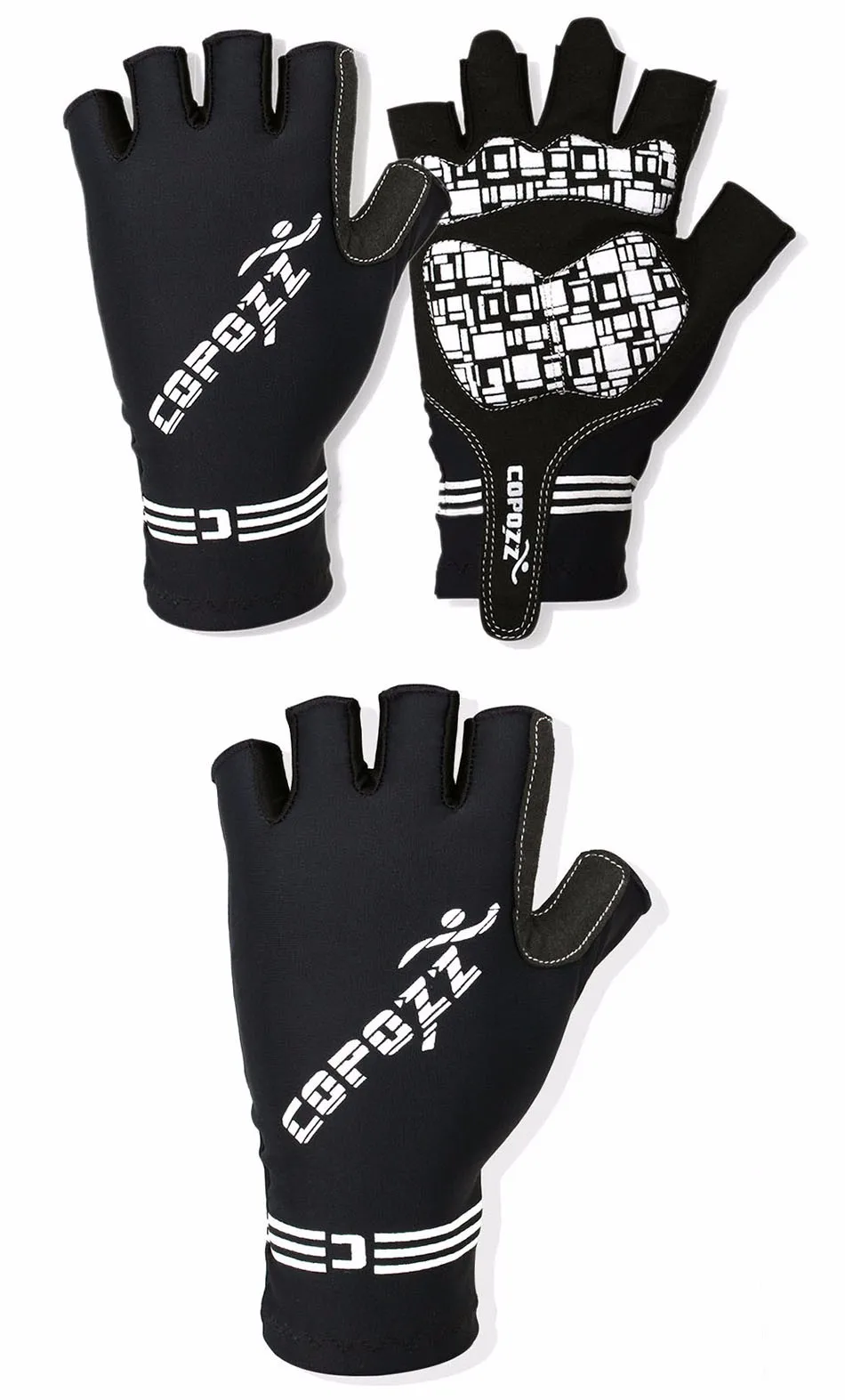 COPOZZ Половина Finger Гелевые перчатки Велоспорт горы Mtb Нескользящие велосипед перчатки для верховой езды Guantes Ciclismo Для мужчин Для женщин Спорт