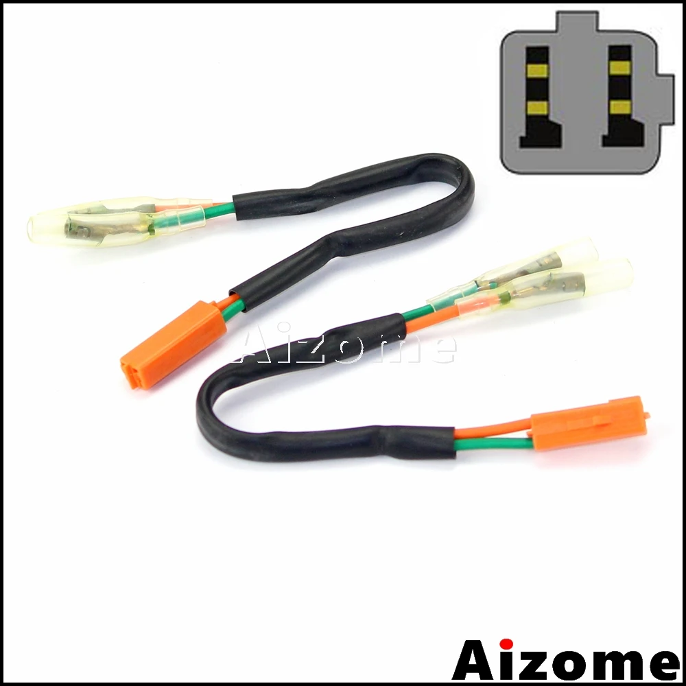 2x Rear Turn Signal Wiring Adapter Plug Harness Connectors For Honda CBR250R CBR600F4 F4i CBR900RR CBR954RR VT750 Shadow 750-in Covers & Ornamental ...