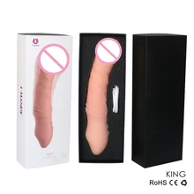Silicone Body Massage Huge Dildos Vibrator for Woman 360′ Turn Around Penis Realistic Toys 9 frequency vibrating massager Bullet
