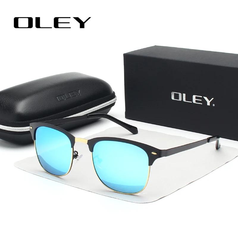 OLEY классические круглые поляризационные солнцезащитные очки для женщин, полароидные линзы, модные очки для вождения, для активного отдыха, очки, защищающие от УФ-излучения